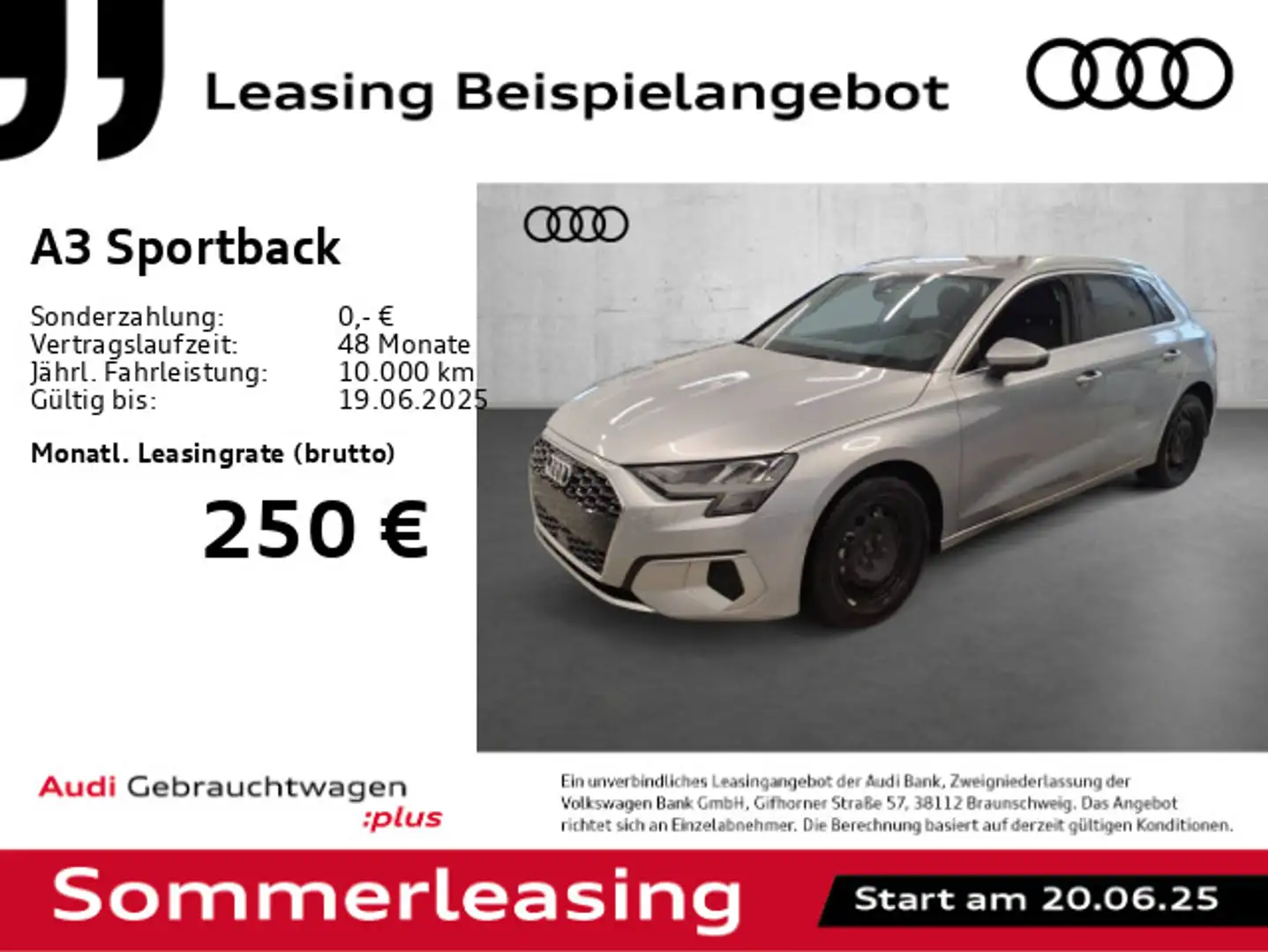 Audi A3 35 TFSI adv. S tro. *PDC+*SHZ+GRA* Silber - 1