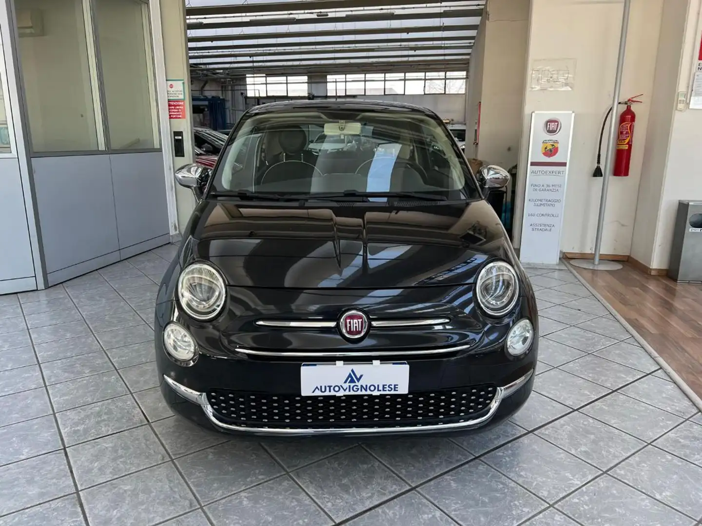 Fiat 500 1.2 Lounge - TETTO PANORAMA, CRUISE, RUOTINO Grigio - 2
