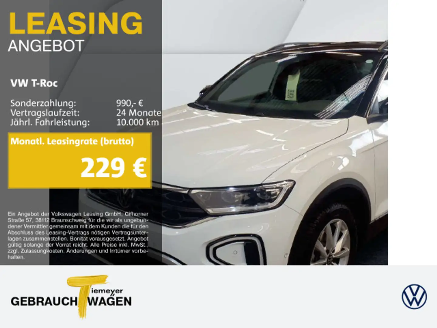 Volkswagen T-Roc 2.0 TDI DSG GOAL+ LM18 ASSIST AHK KAMERA Weiß - 1