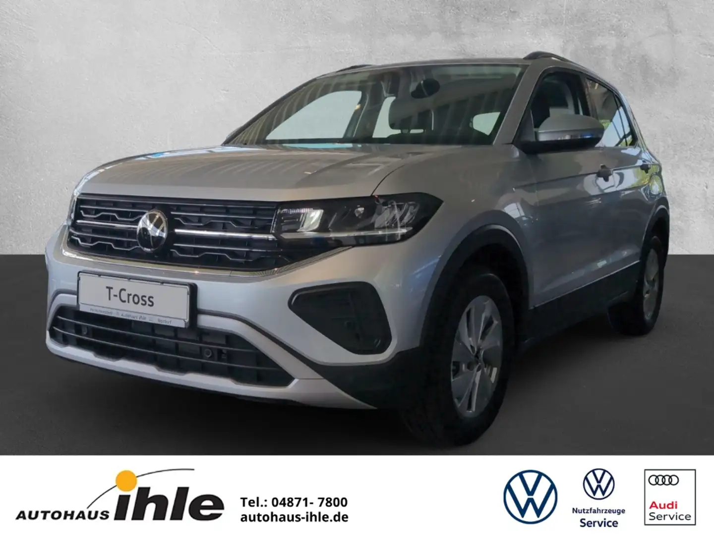 Volkswagen T-Cross 1,0 TSI Life R-KAMERA+GJ-REIFEN+ACC+PARKPILOT Silber - 1