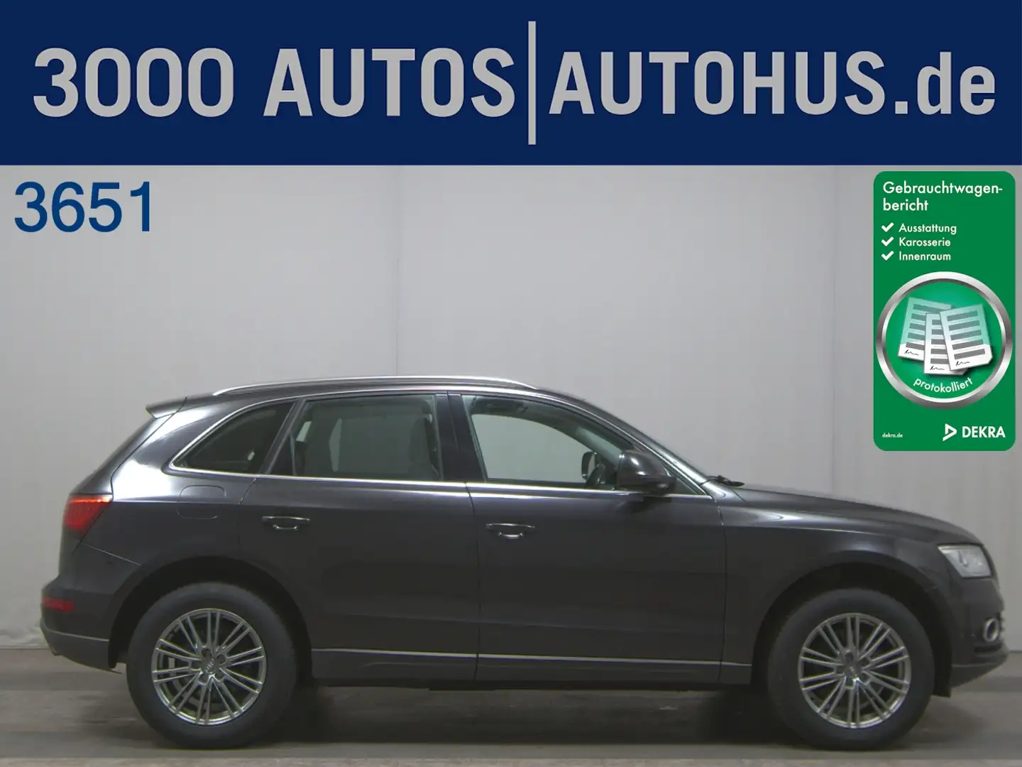 Audi Q5 3.0 quattro TDI AHK 4x4 Leder el.Heck Sound Gris - 1