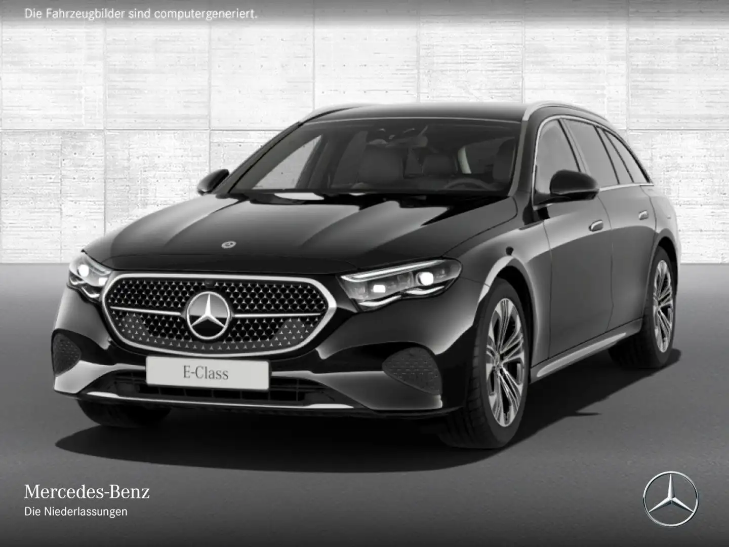 Mercedes-Benz E 300 e T Avantgarde Fahrass 360° Distr+ AHK PTS Schwarz - 2