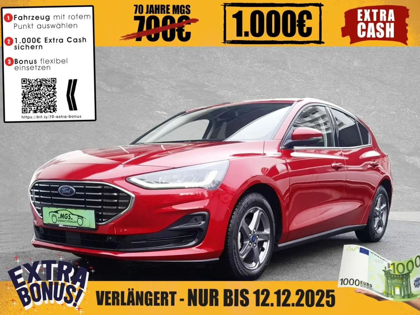 Ford Focus Titanium X 1.0 EcoBoost DAB #NAVI Rood - 1