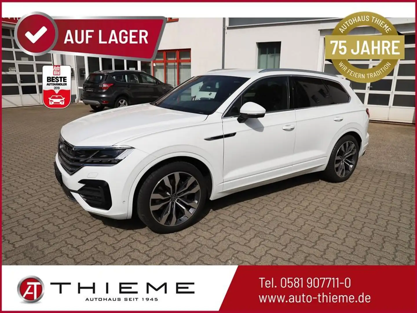 Volkswagen Touareg 231PS TDI R-Line - Innovision/Matrix/21"/360°/L... Blanc - 1