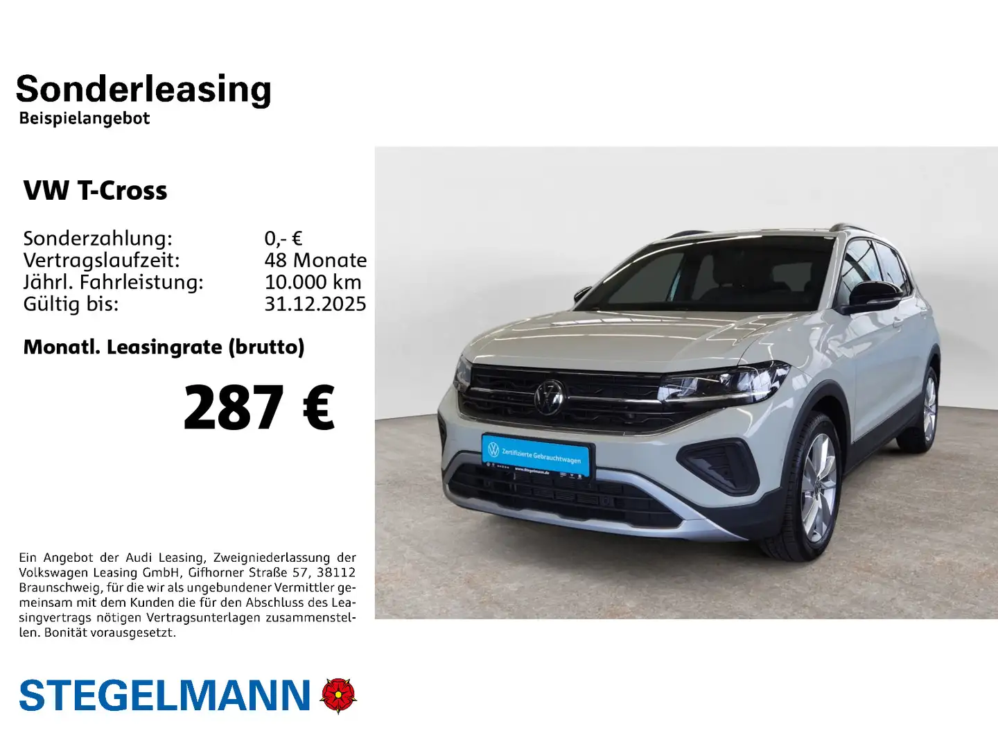 Volkswagen T-Cross 1.0 TSI DSG Goal *AHK*LED*Navi* Grau - 2