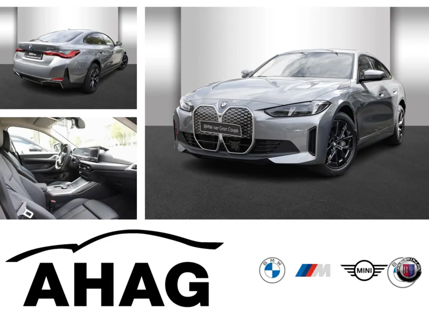 BMW i4 eDrive35 Navi Bluetooth PDC MP3 Schn. HeadUp Grau - 1