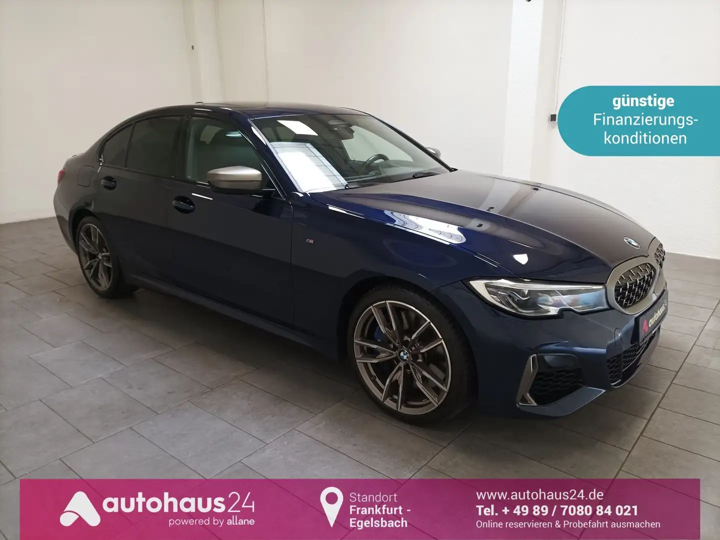BMW 340 3er - M340 i  x Drive|Navi|SHD|H&K|HUD Синій - 1