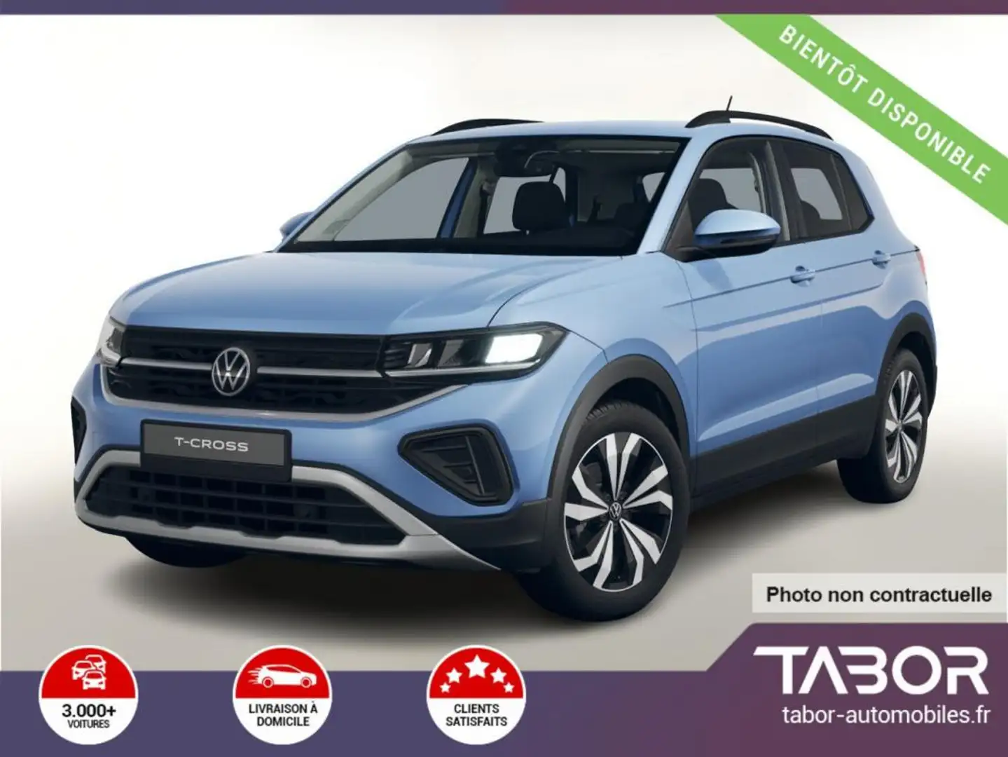 Volkswagen T-Cross 1.0 TSI 115 DSG LED IQDrive Bleu - 1