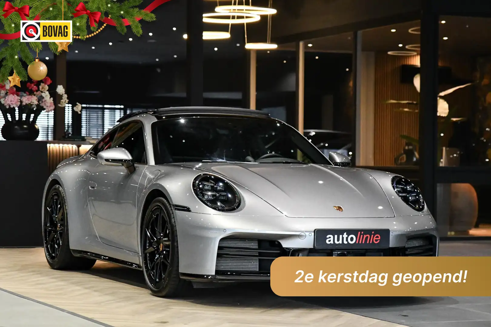 Porsche 911 3.0 Carrera MY25. BTW. Sport Design, Chrono, Lift, Zilver - 1