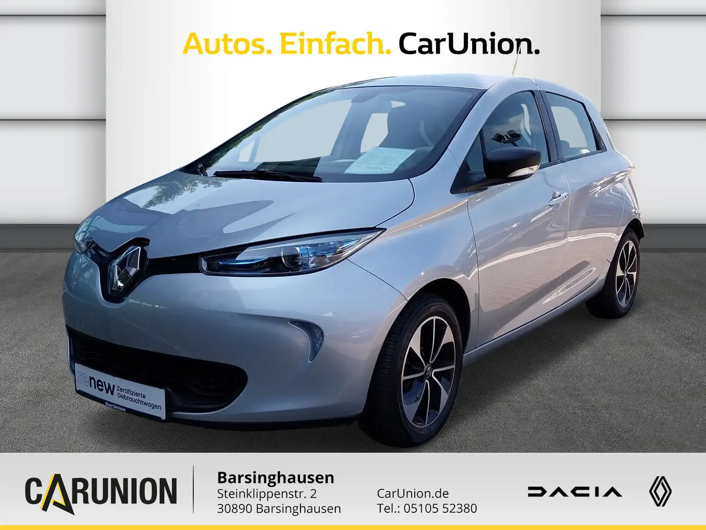 Renault ZOE Life Limited Paket ZE 40 inkl.Batterie Grijs - 1