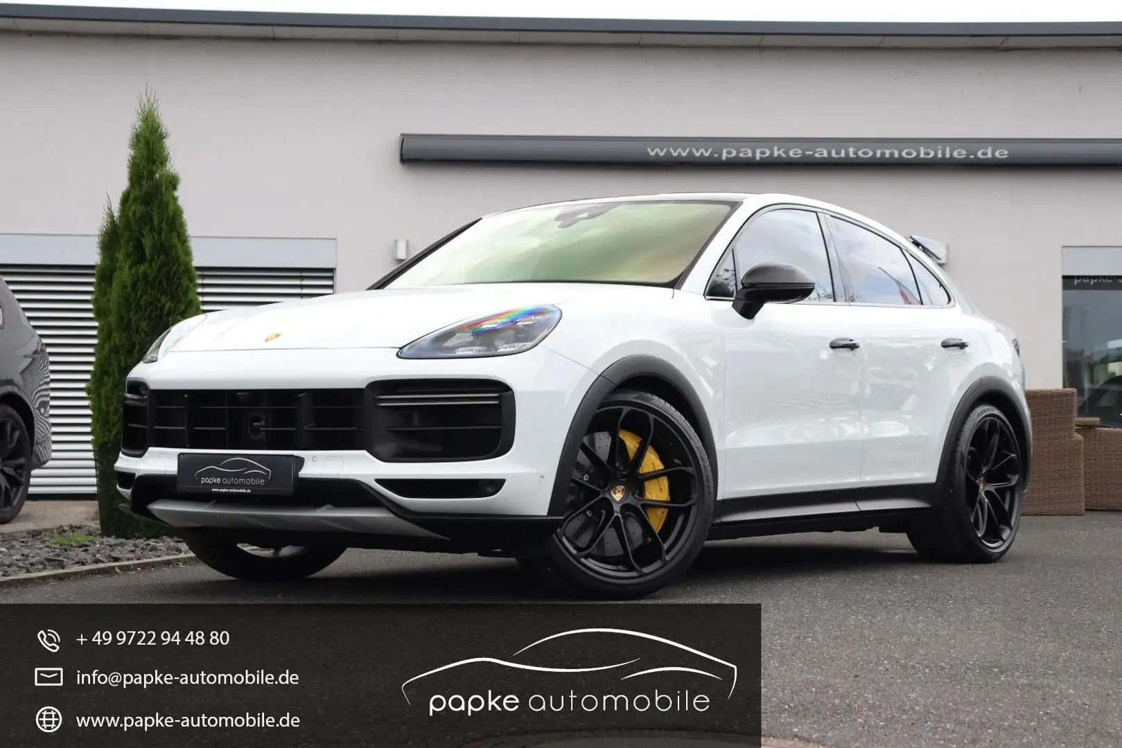 Porsche Cayenne Coupe Turbo GT +STANDHEIZ+BURMESTER+INNODRIVE+ Blanc - 1