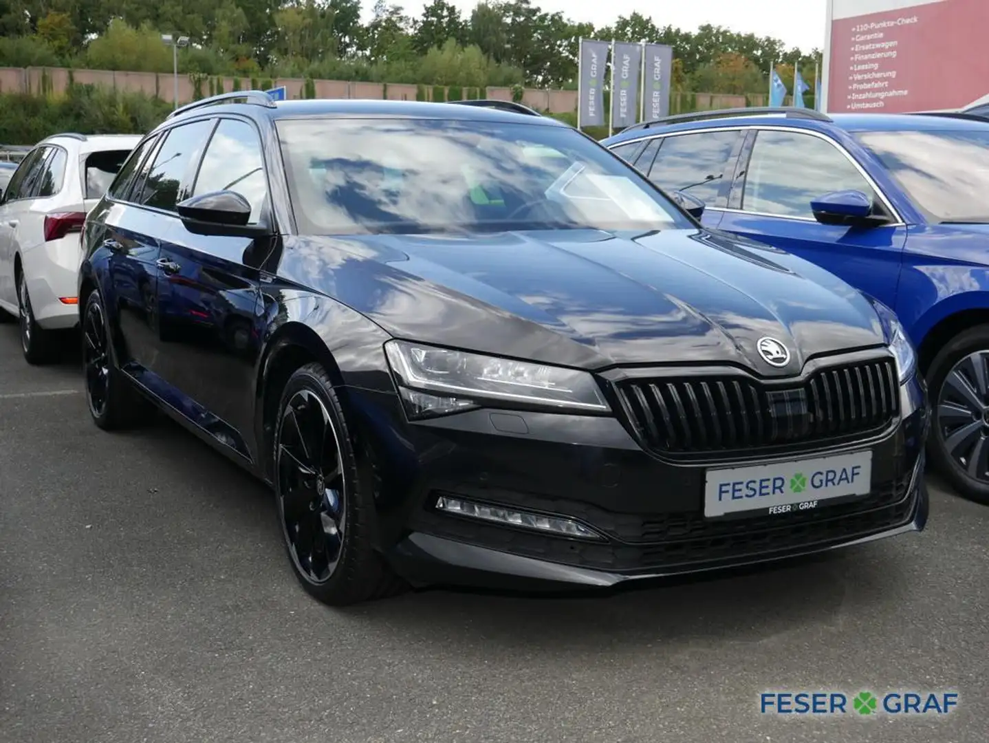 Skoda Superb Sportline 2.0 TSI DSG 4x4 - NAVI,ACC,AHK,360KAM, Schwarz - 2
