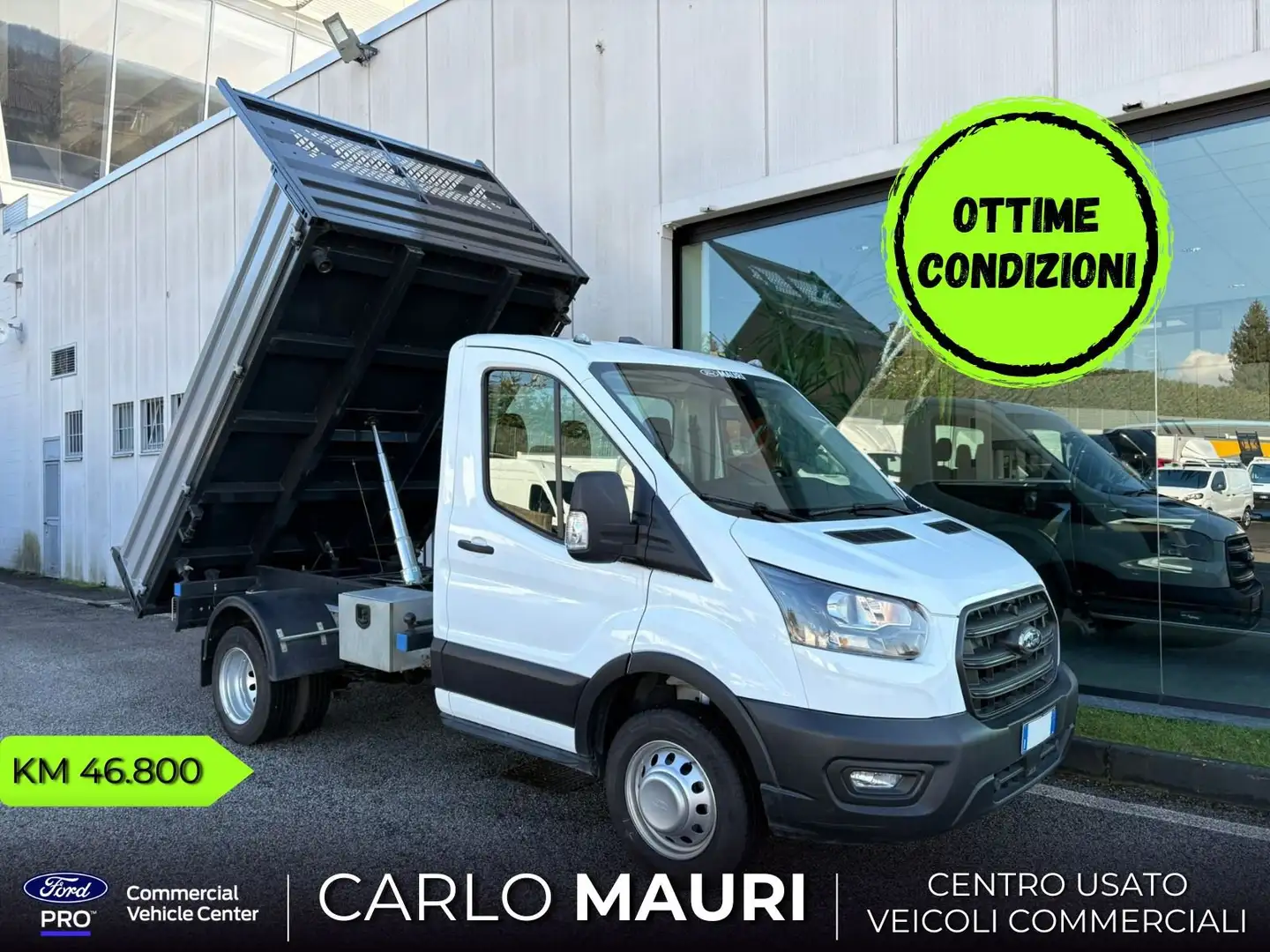 Ford Transit 350 Gemellato Ribaltabile | Km: 46.800 Weiß - 1