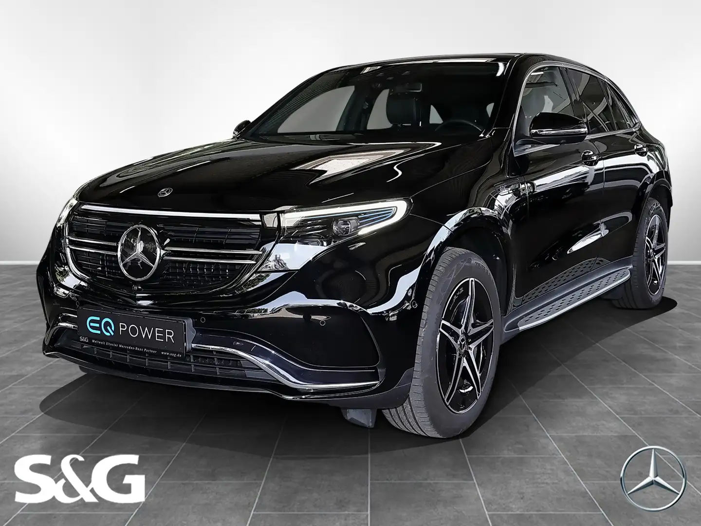 Mercedes-Benz EQC 400 4M AMG AHK+DISTRONIC+360°+TOTWINKEL+19" Noir - 1
