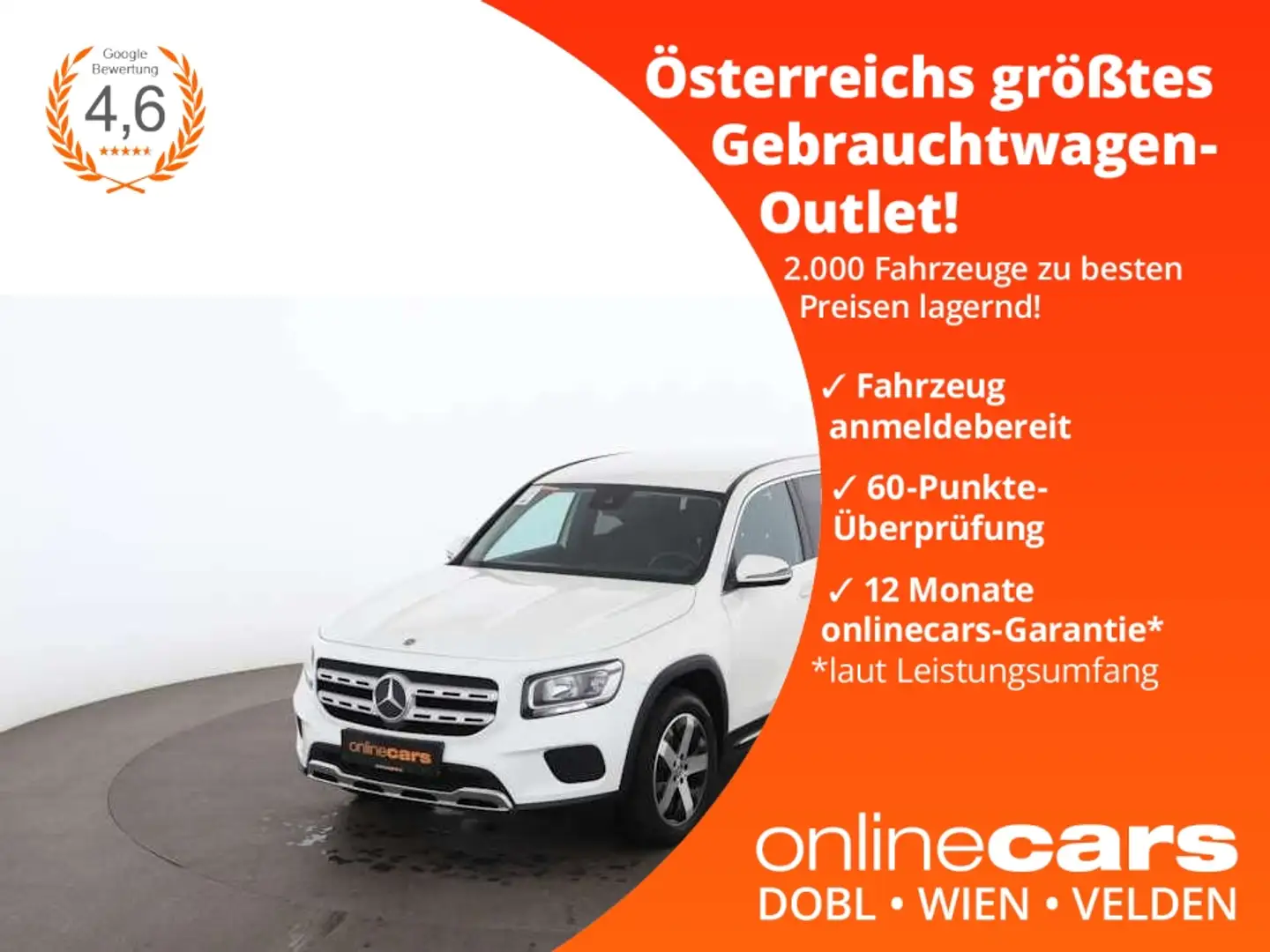 Mercedes-Benz GLB 200 d Progressive Aut LEDER SITZHZG TEMP Blanc - 1