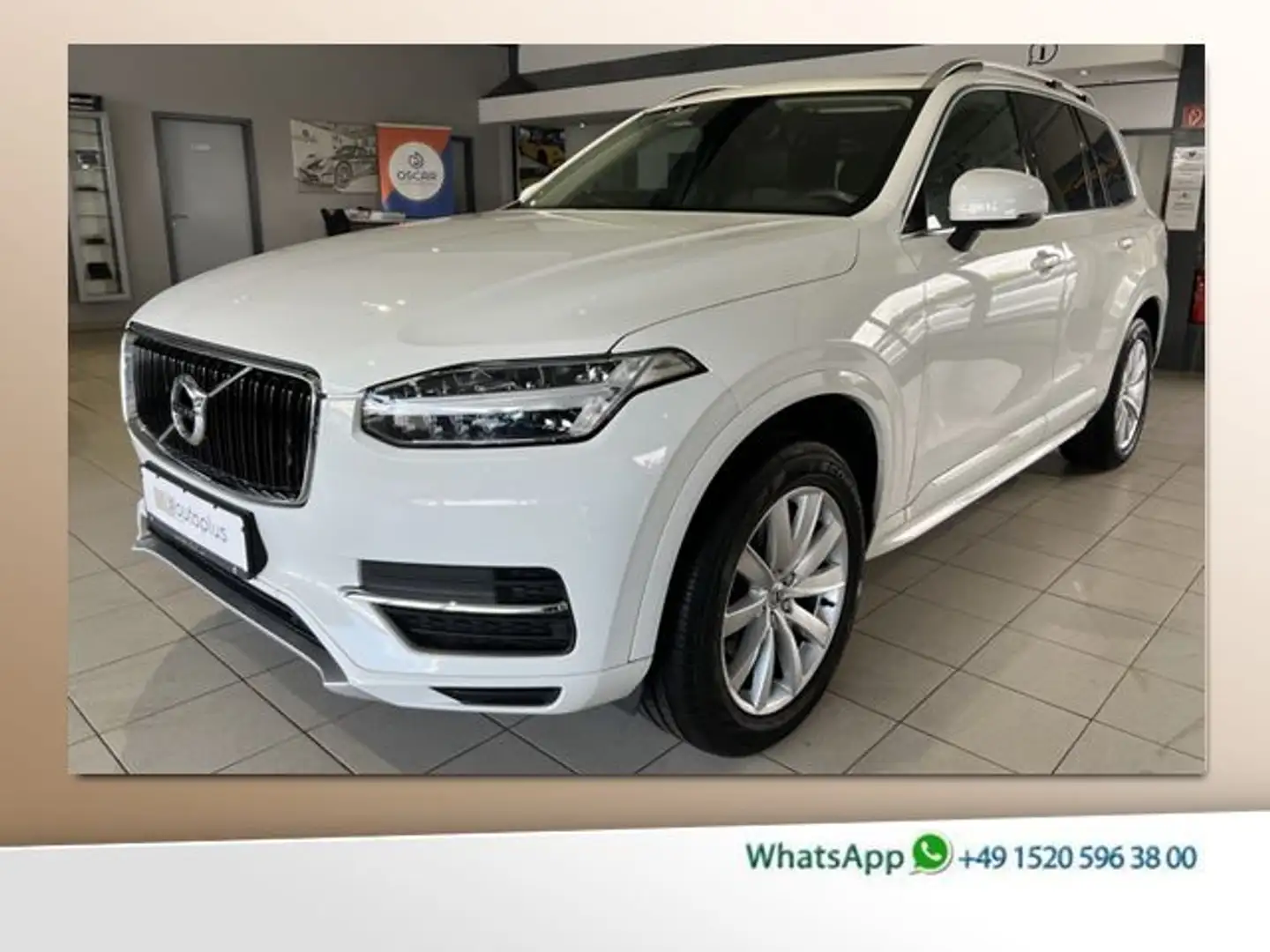Volvo XC90 D5 Momentum AWD ACC AHK Leder WinterPaket Weiß - 1