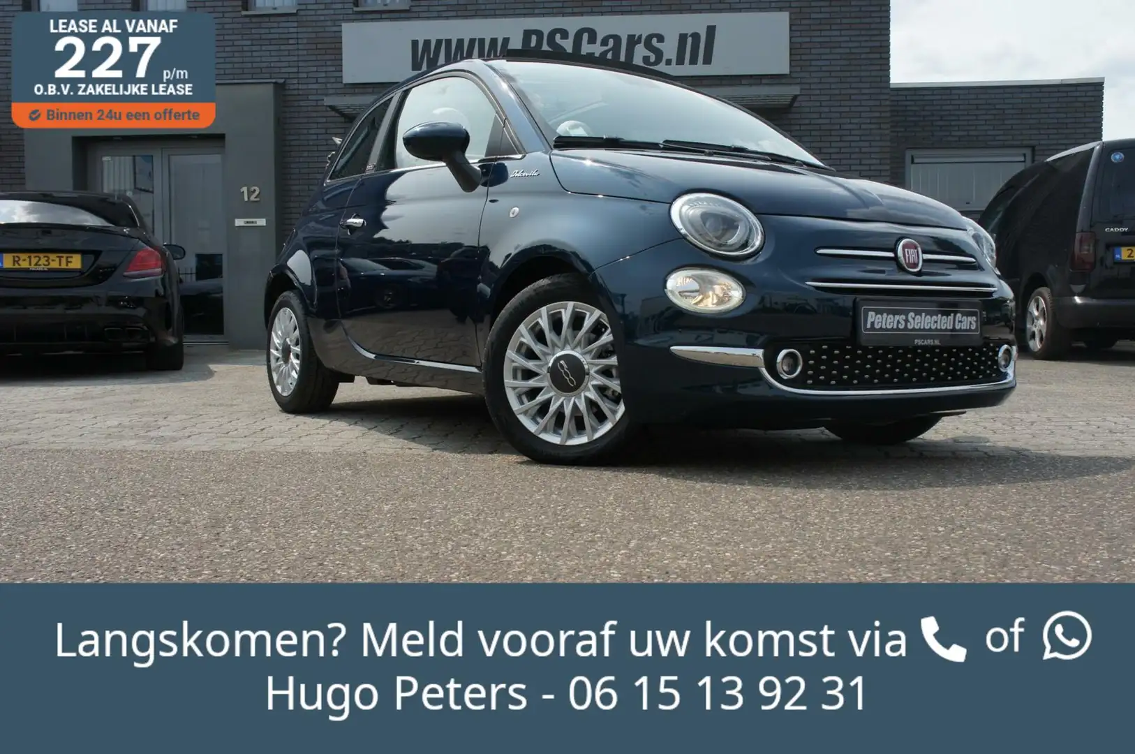 Fiat 500C 1.0 Hybrid Dolcevita App|Airco|Navi|PDC|Velgen Azul - 1