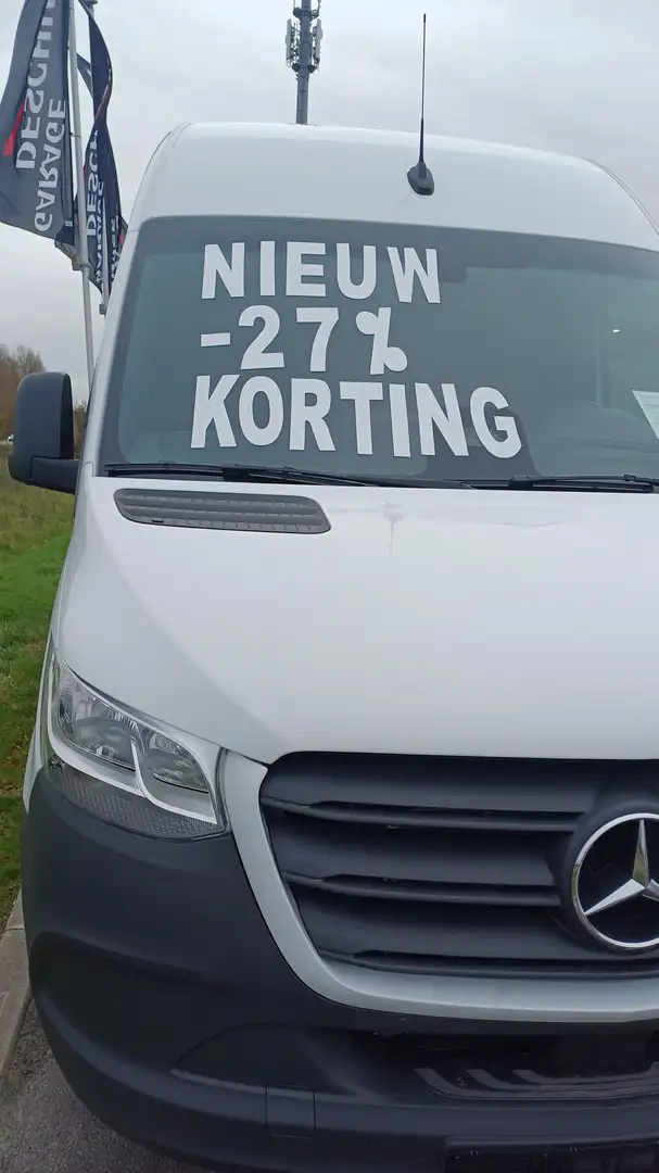 Mercedes-Benz Sprinter 317 CDI L3 NIEUW 37.000 ex btw GROTE KORTING Wit - 1