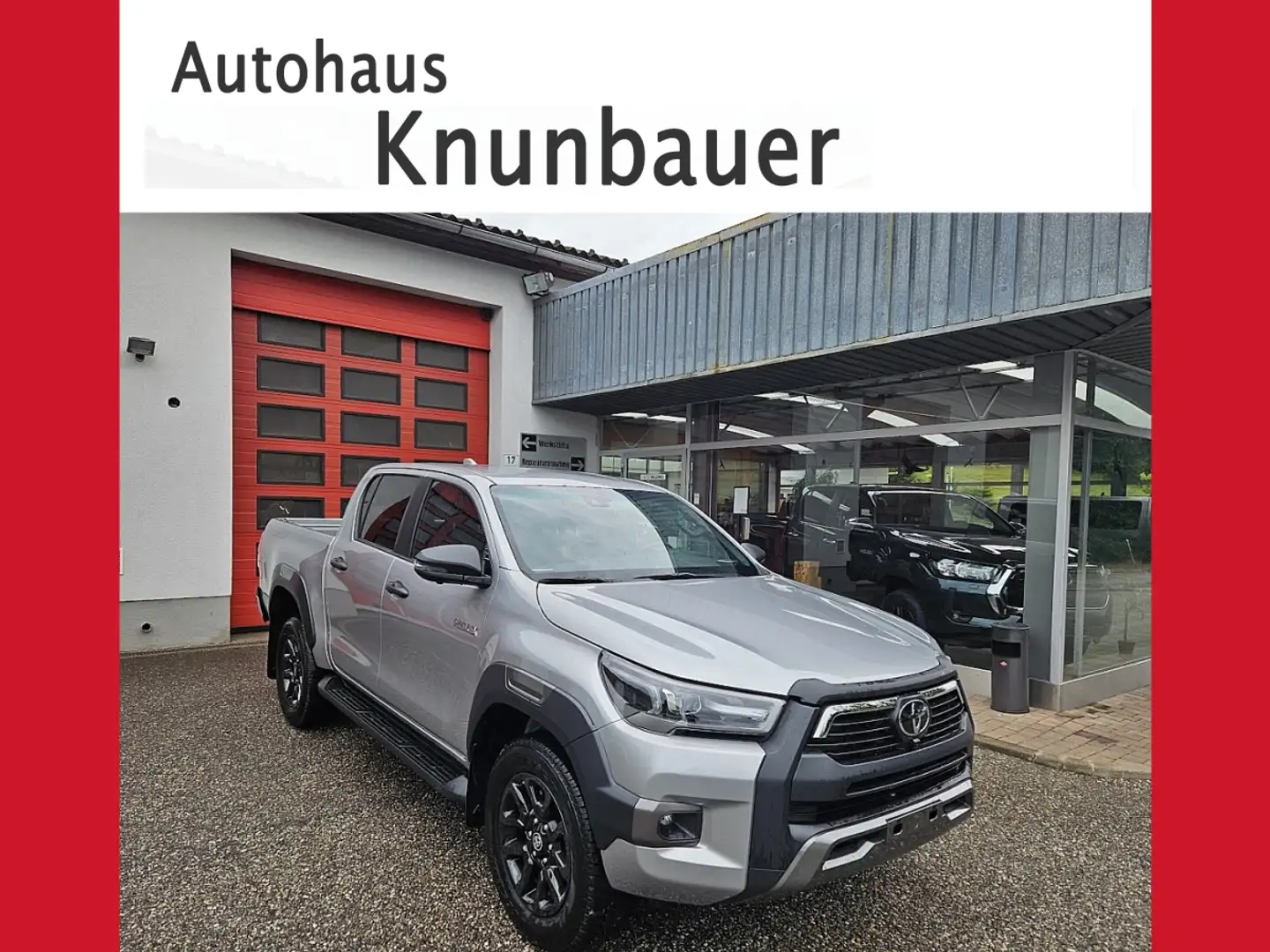 Toyota Hilux DK Invincible 4WD 2,8 D-4D MHEV Aut. Silber - 1