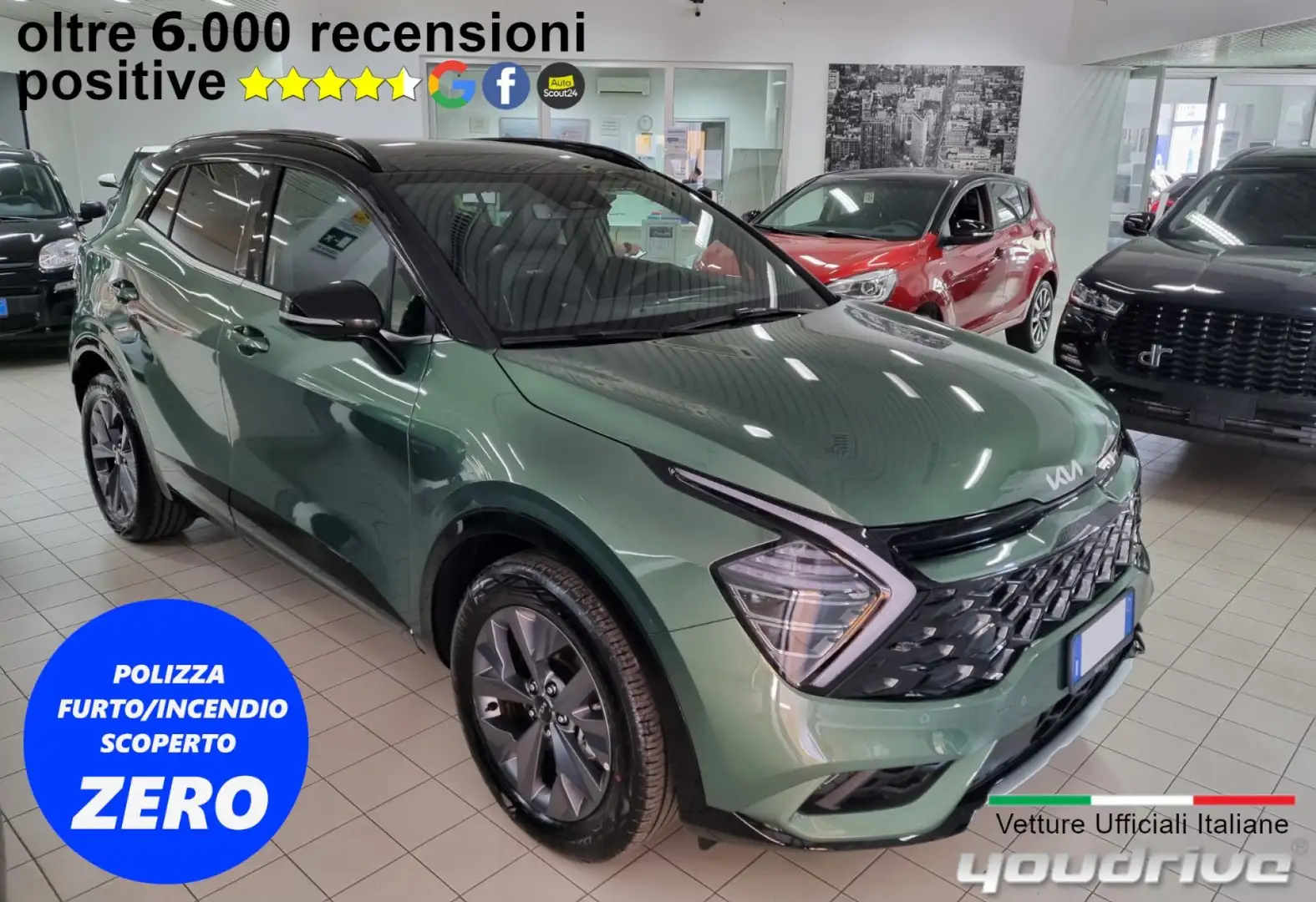 Kia Sportage 1.6 CRDI MILD HYBRID DIESEL Verde - 1