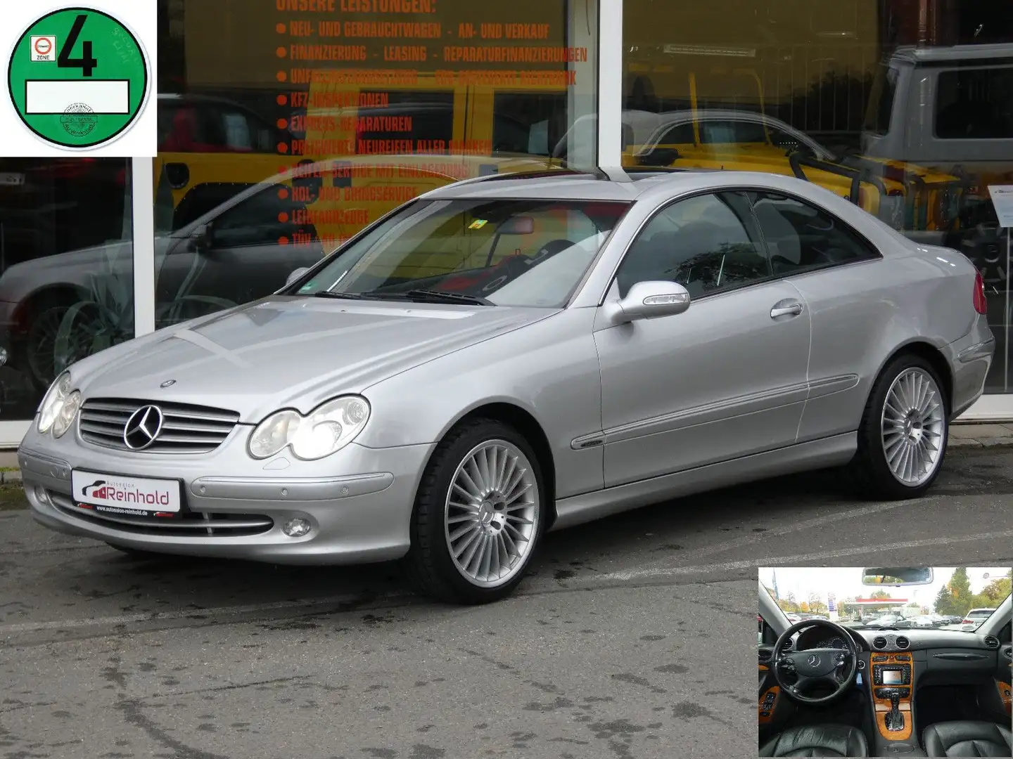Mercedes-Benz CLK 320 Coupe Elegance 18" AMG Xenon Leder Glasd Silber - 1