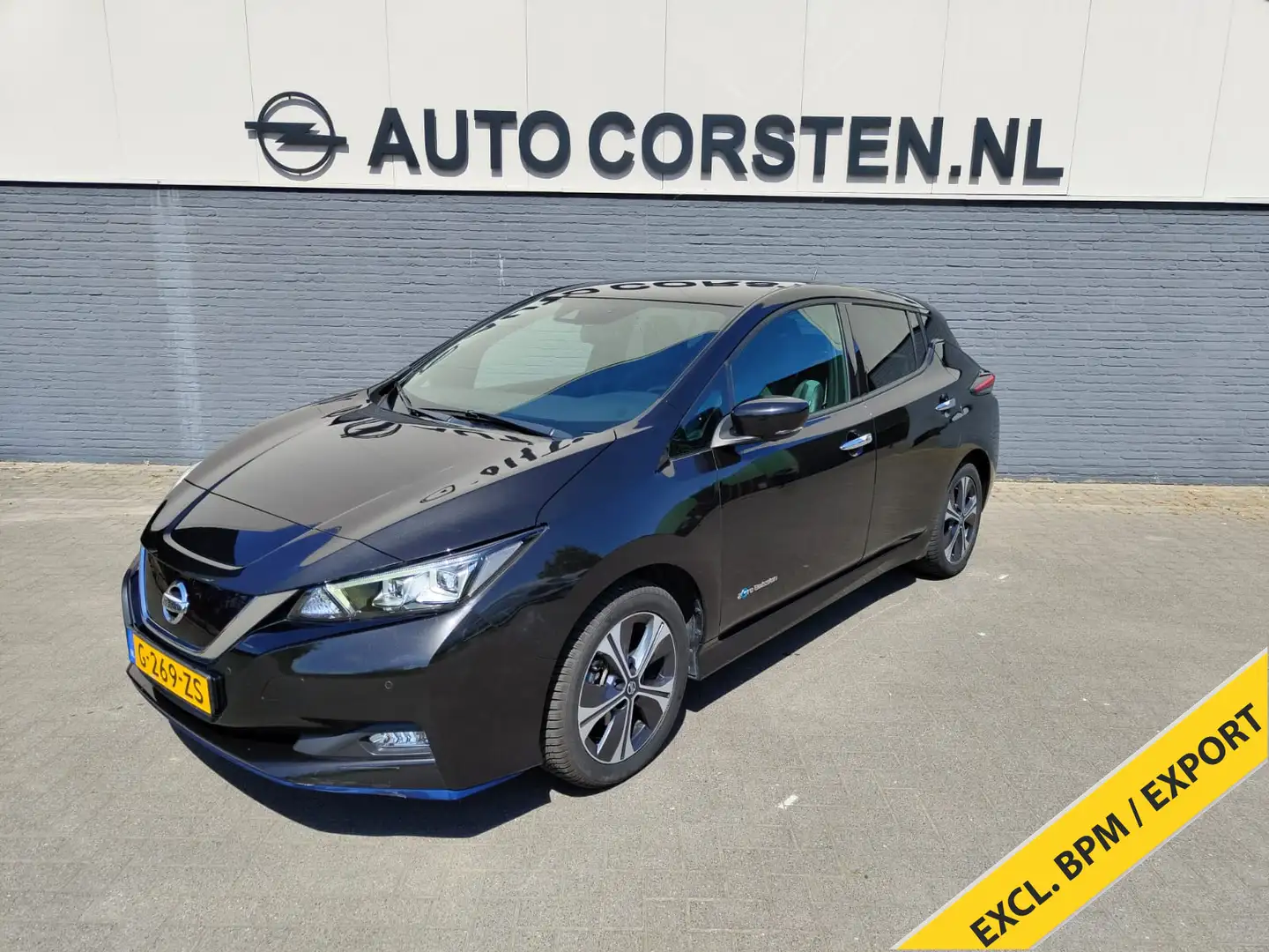 Nissan Leaf e+ Tekna 62kWh Apple Carplay Android Auto Cruise c Zwart - 1