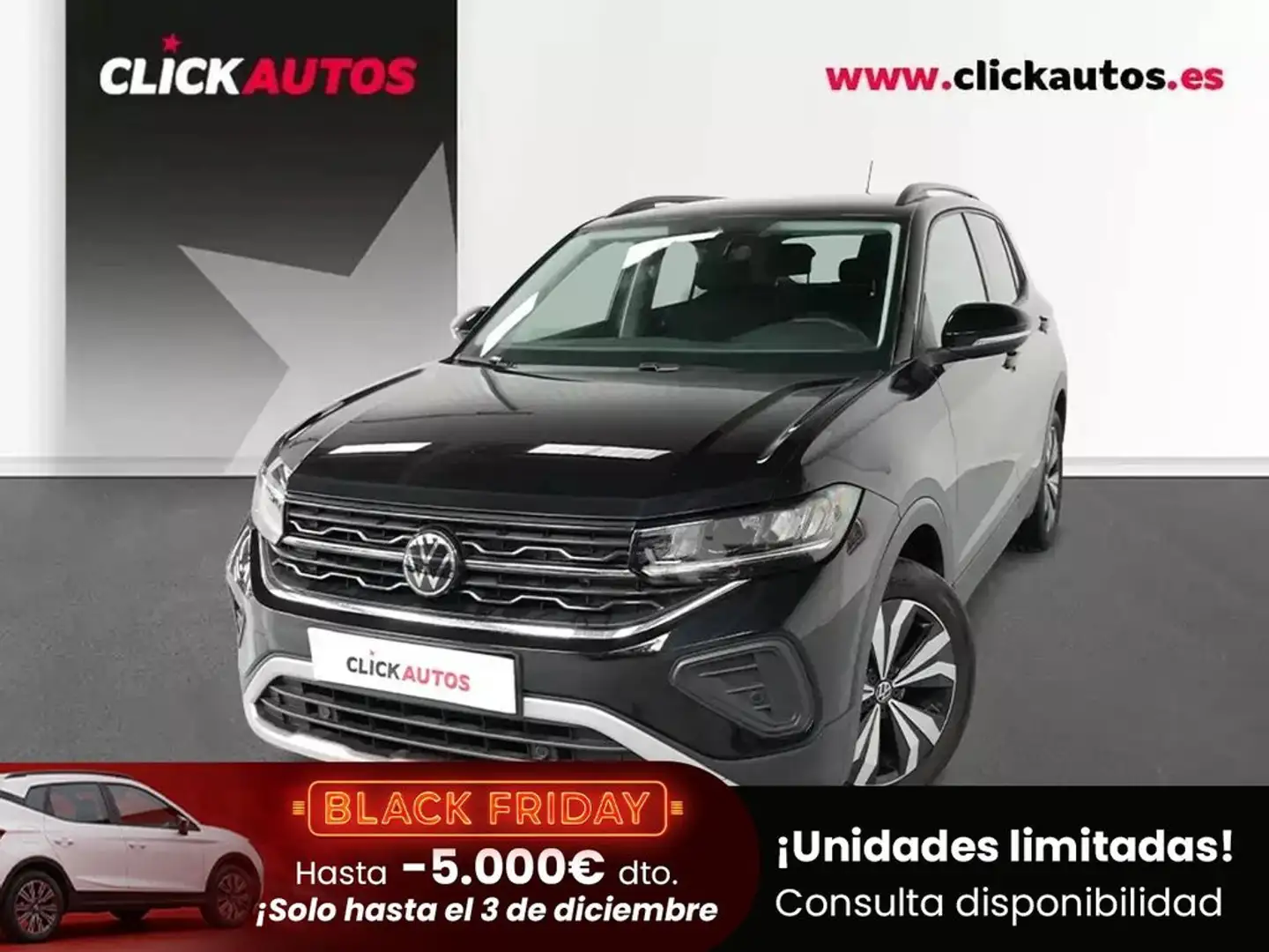 Volkswagen T-Cross 1.0 TSI Más 70kW Negro - 1