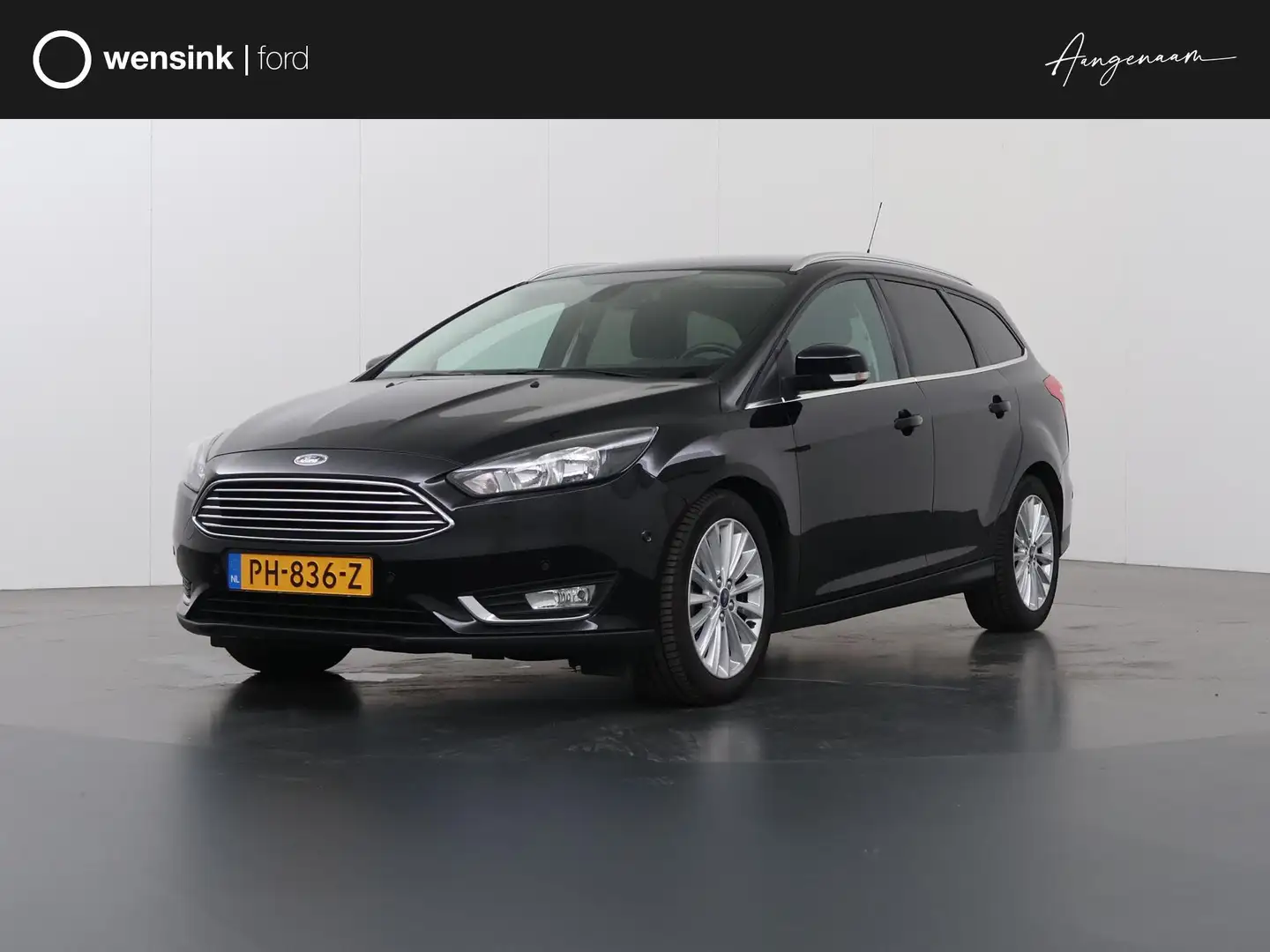 Ford Focus Wagon 1.0 Titanium | Trekhaak | Navigatie | Voorru Noir - 1