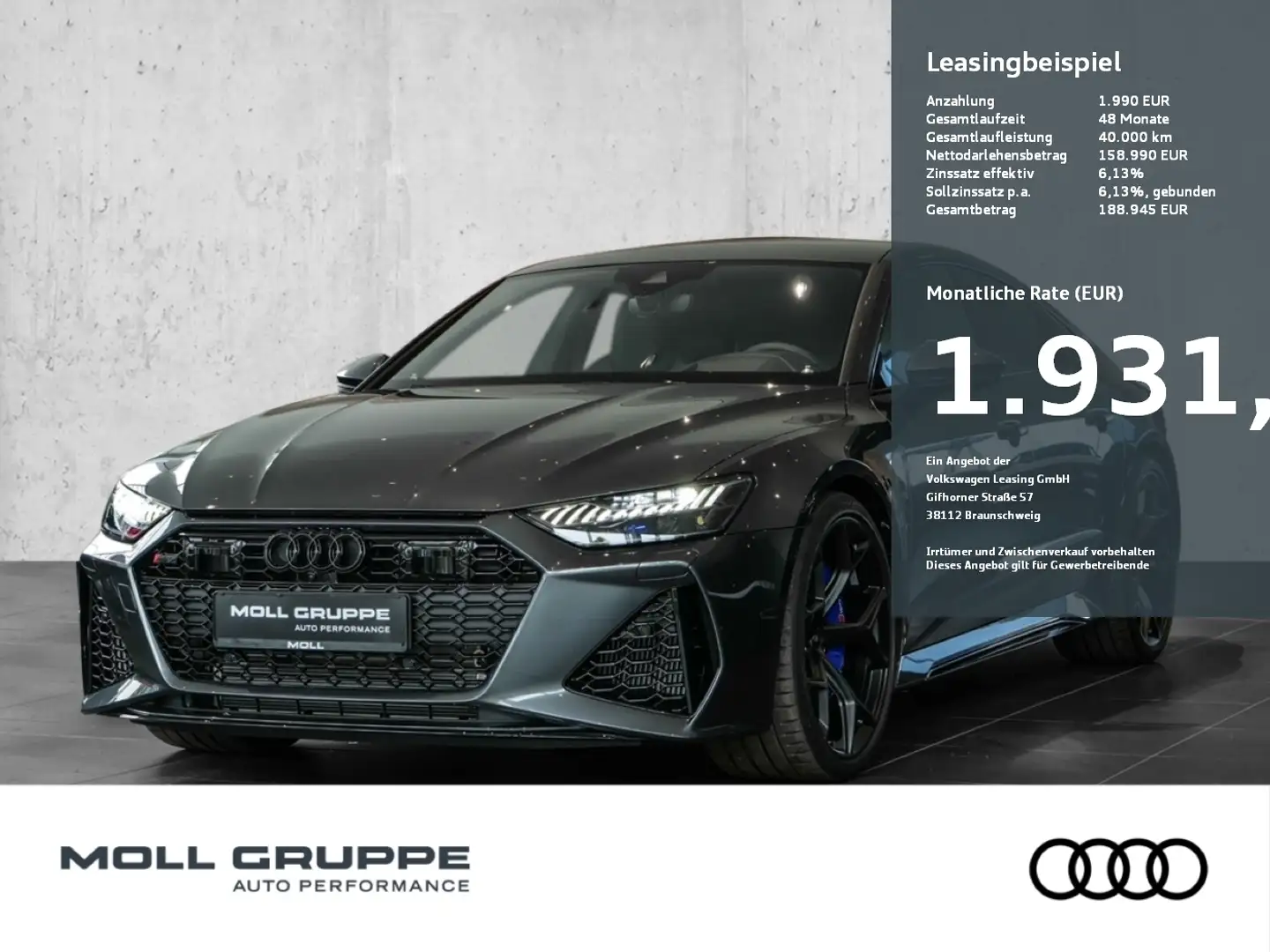 Audi RS7 RS 7 Sportback performance 463(630)  tiptronic Grigio - 1