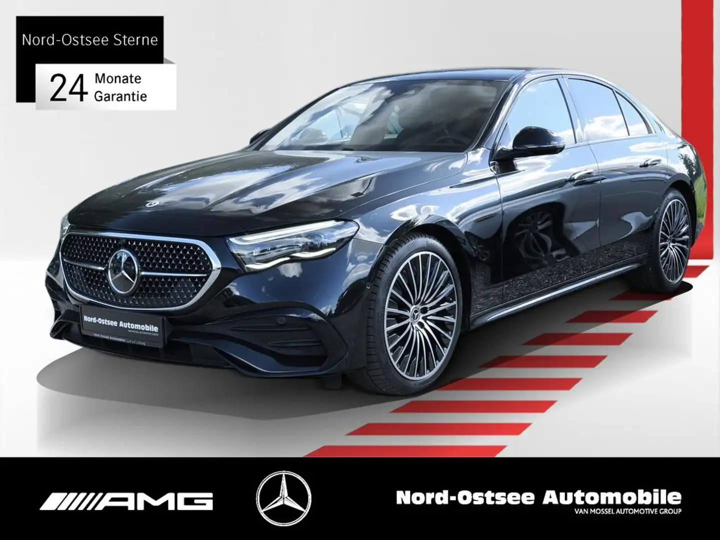 Mercedes-Benz E 200 AMG PANO BURMESTER SHZ NIGHT Zwart - 1