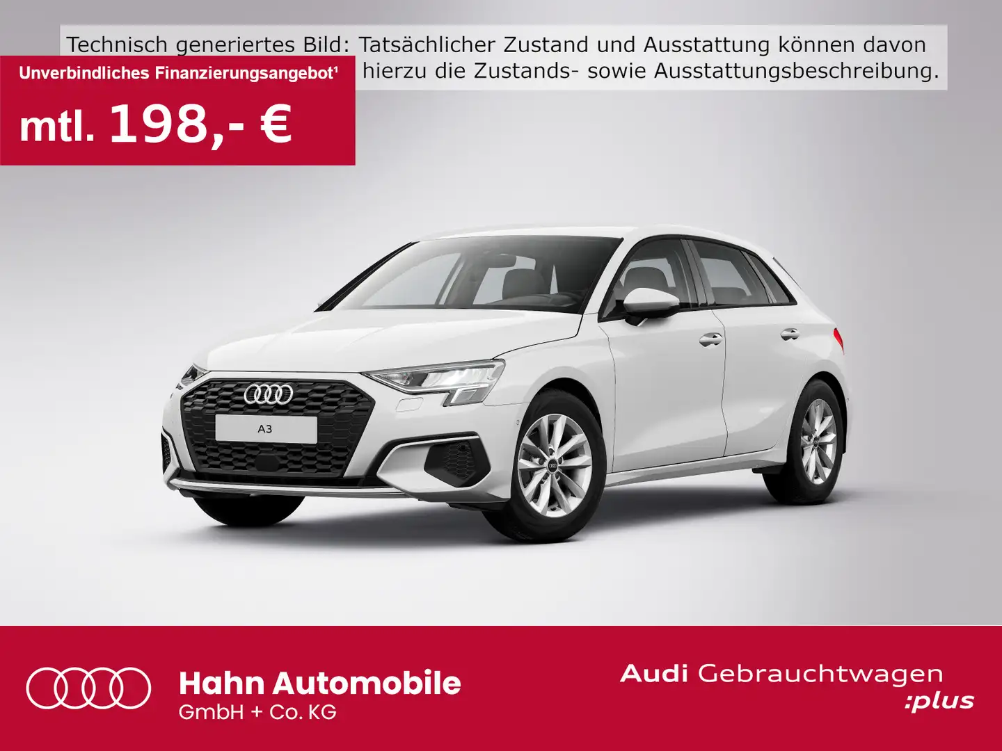 Audi A3 30 TFSI Carplay Virtual LED Tempo Weiß - 1