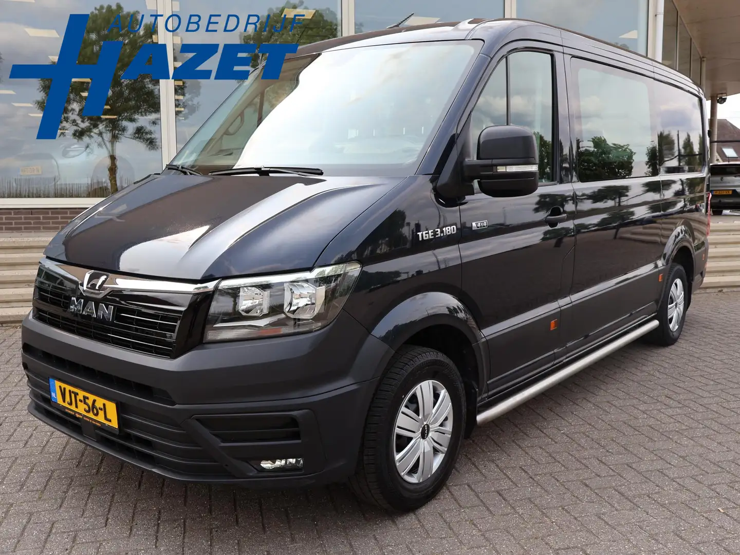 MAN TGE 35 2.0 TDI 177 PK AUT. 4X4 4WD DUBBEL CABINE 6-PER Modrá - 1