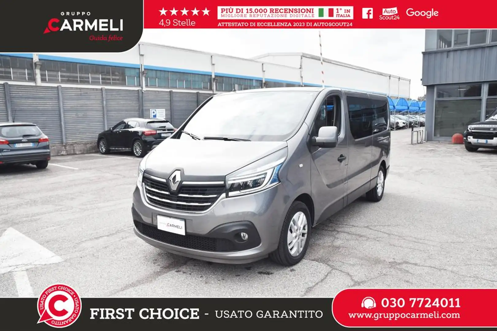 Renault Trafic T29 2.0 dci 145cv L2H1 Energy Intens E6d-temp Grigio - 1