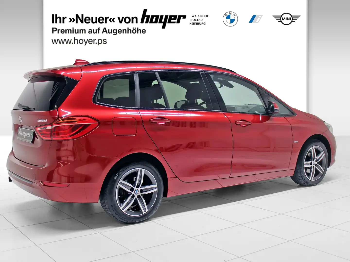 BMW 216 d Gran Tourer Sport Line HiFi 3.Sitzreihe Червоний - 2