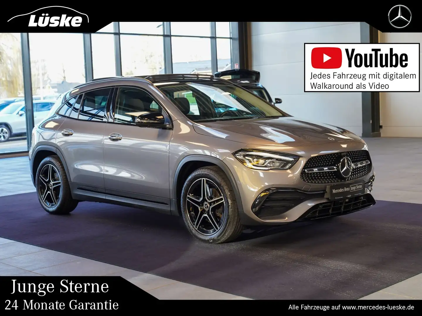 Mercedes-Benz GLA 200 GLA 200 d 4M AMG Line Night KEYLESS Panorama 360 Grau - 1