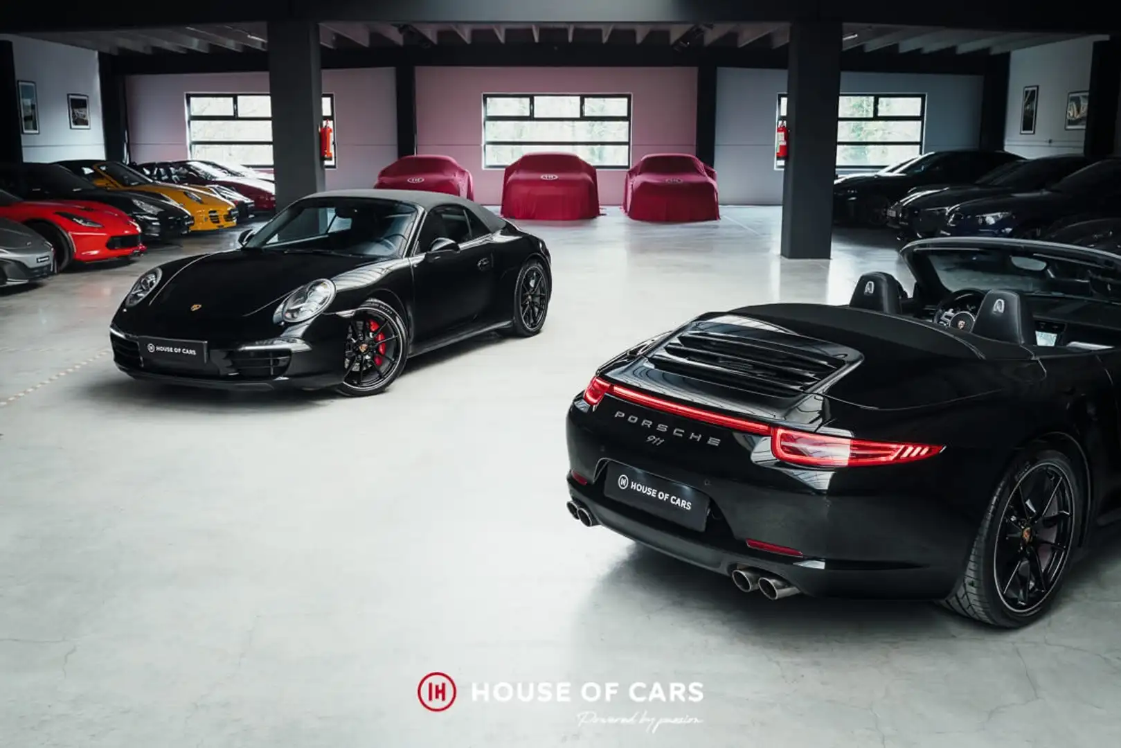 Porsche 991 .1 CARRERA 4S CABRIOLET PDK SERVICED BY PORSCHE Noir - 1