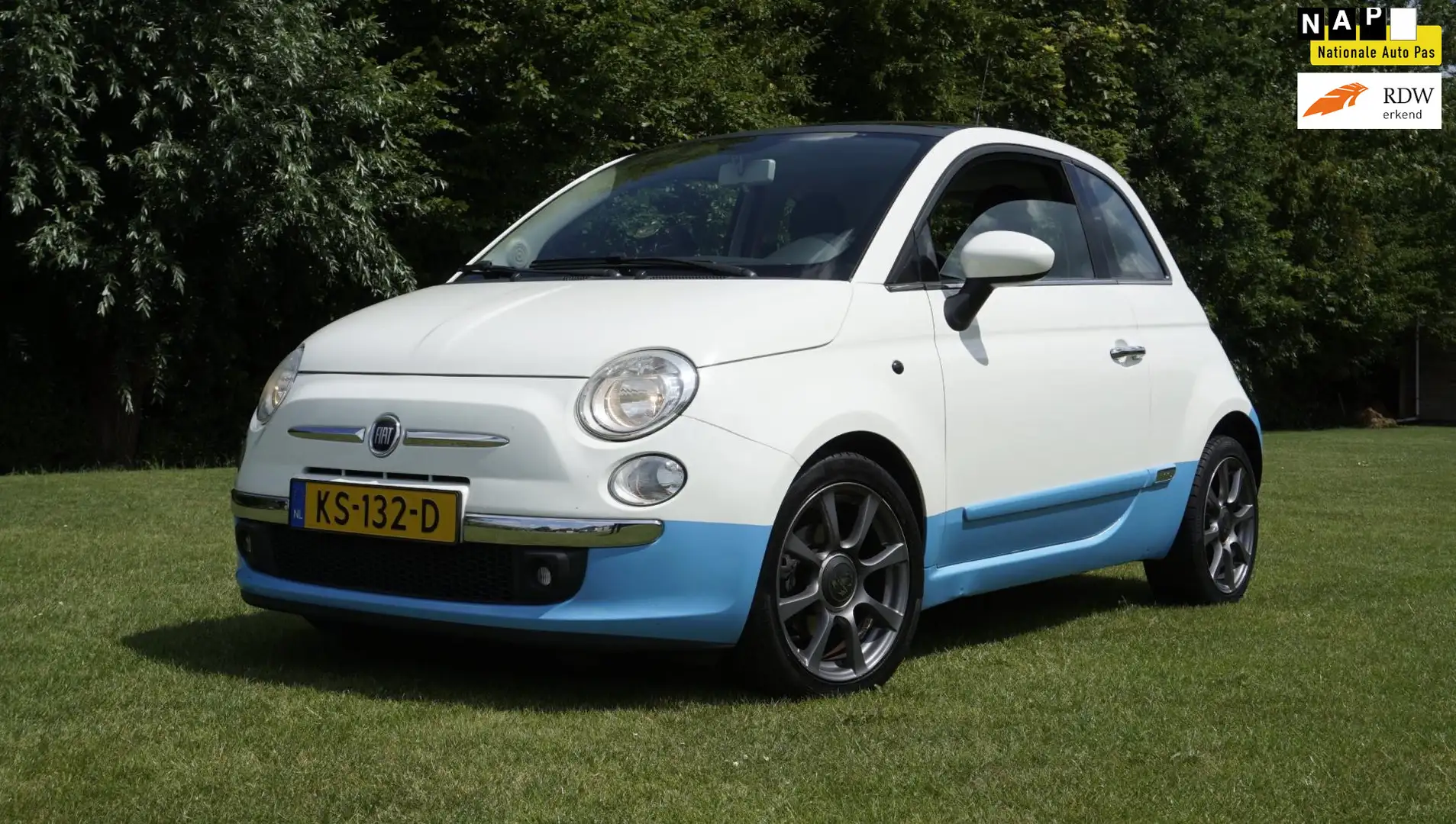 Fiat 500 0.9 TwinAir NL Leder panoramadak Blanco - 1