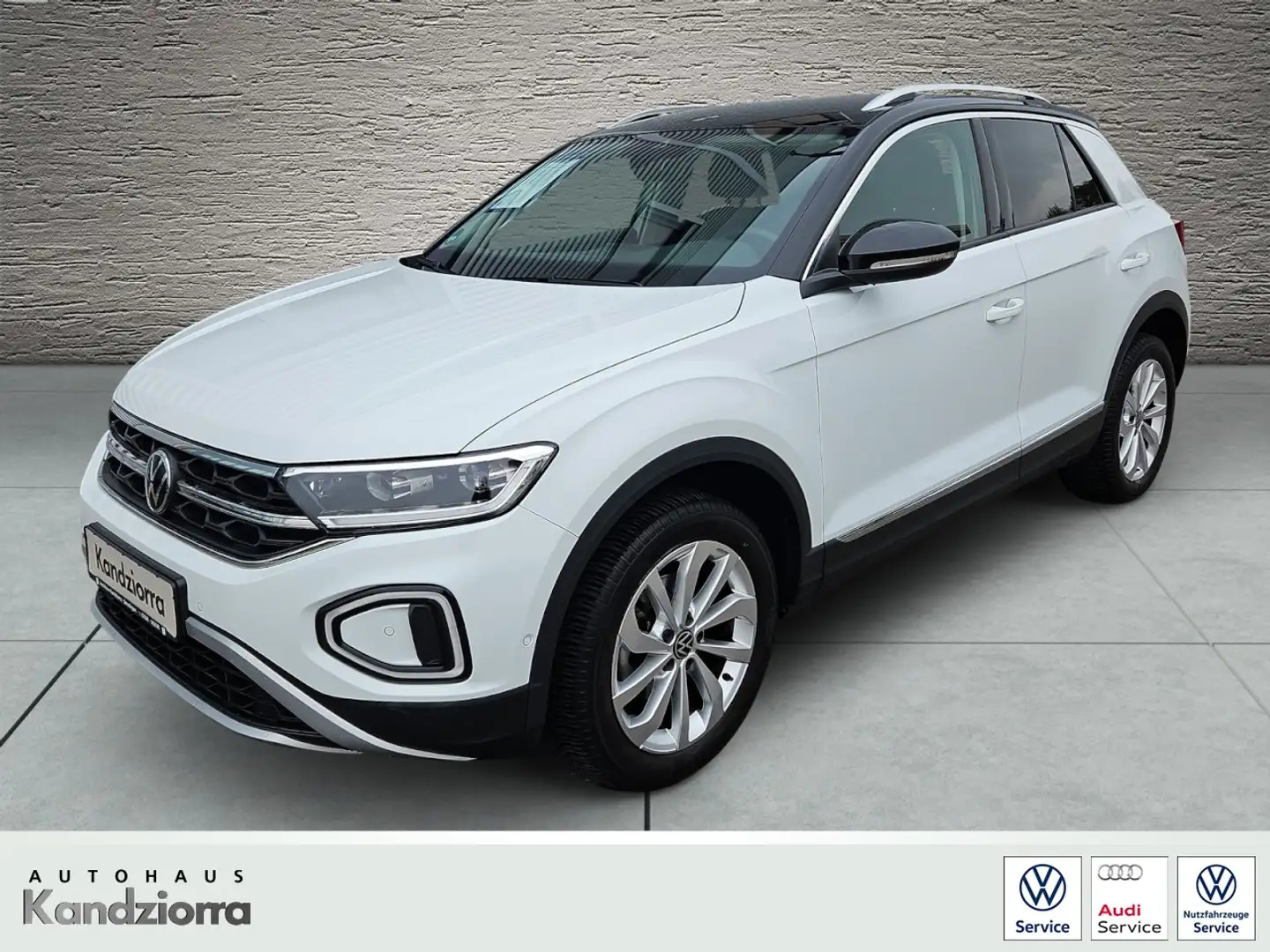 Volkswagen T-Roc 1.5 TSI DSG Style Klima Navi Einparkhilfe Weiß - 1