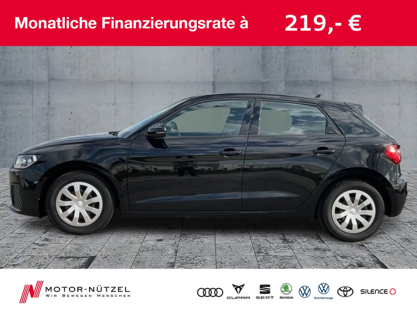 Audi A1 25 TFSI NAVI+PDC+DAB+VC+MFL Negro - 1