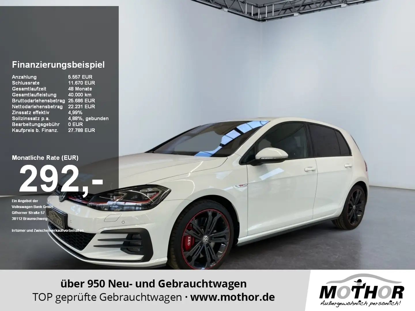 Volkswagen Golf VII GTI 2.0TSI DSG Digicockpit DCC ACC Weiß - 1