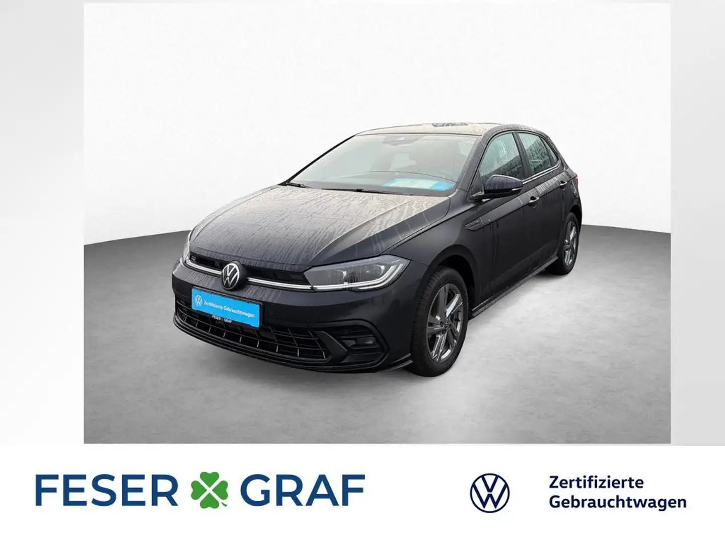 Volkswagen Polo 1.0 TSI DSG R-LINE KAM ACC LED-MATRIX SHZ Schwarz - 1