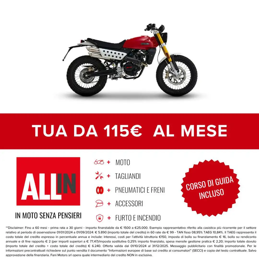 Fantic Caballero 125 2025 Rouge - 2