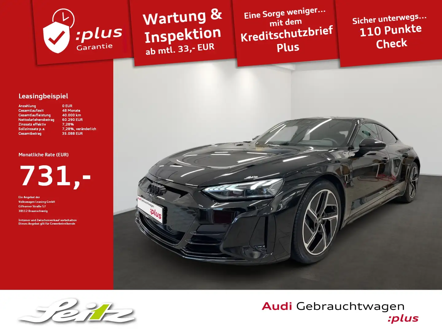 Audi e-tron GT quattro *PANO*LED*KAMERA*NAVI* Negro - 1