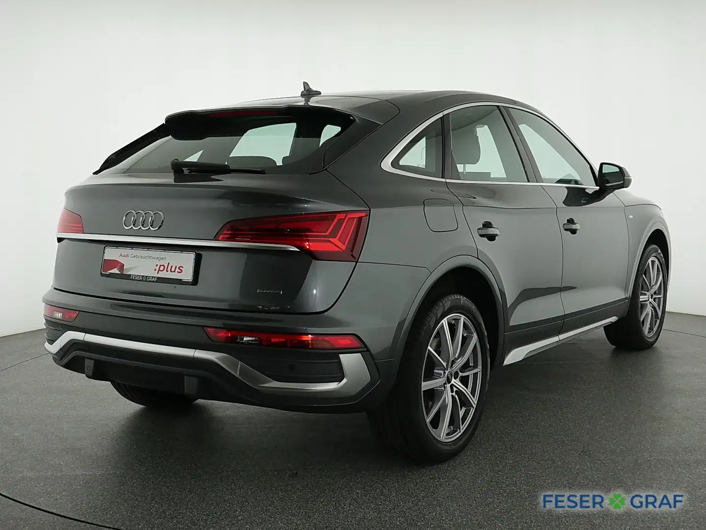 Audi Q5 Sportback 45 TFSI qu S Line Int HUD,Pano,Standhzg, Grau - 2