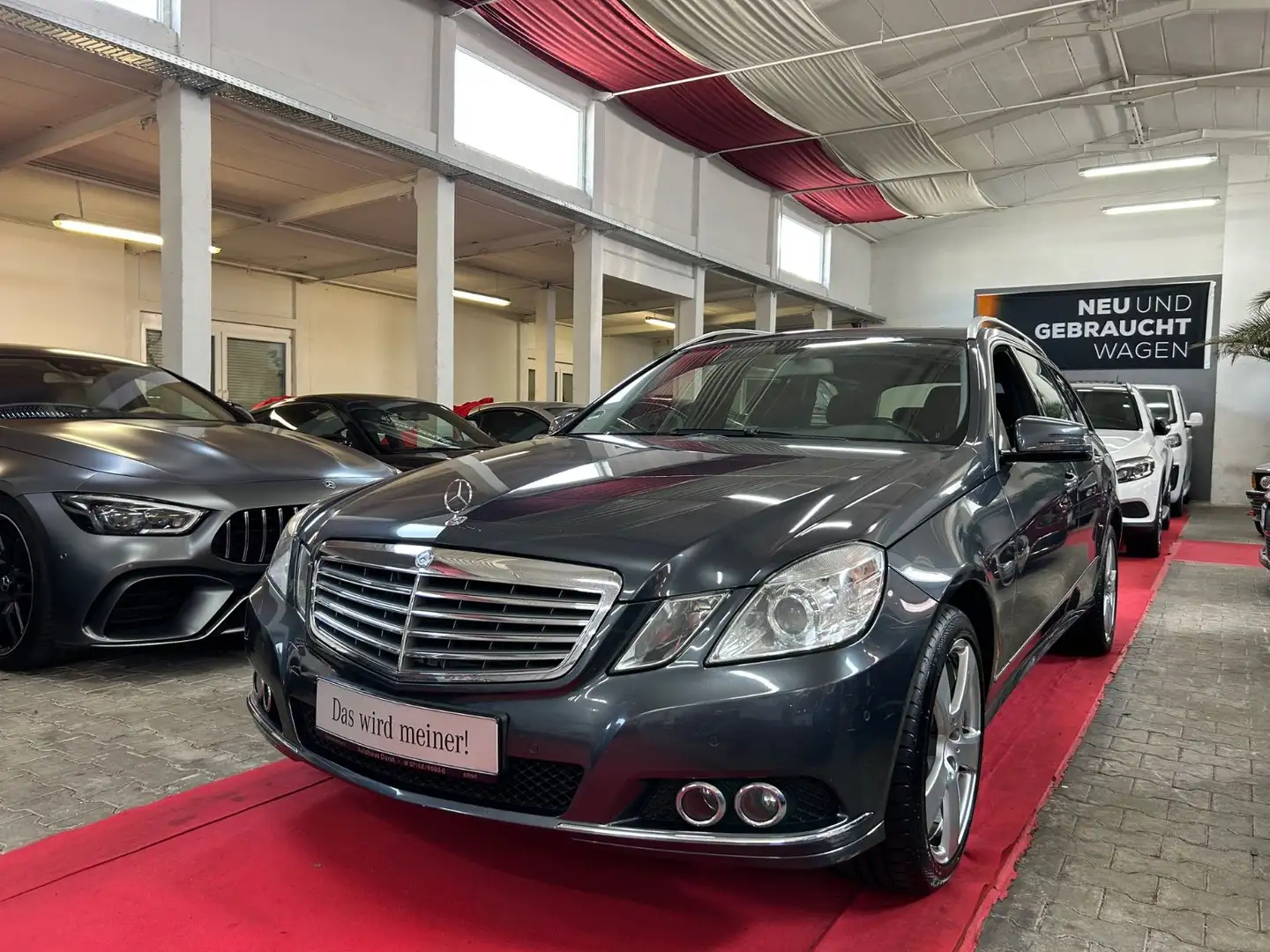 Mercedes-Benz E 200 T CGI BlueEff.*STEUERKETTE NEU*TÜV/KD NEU* Grau - 1