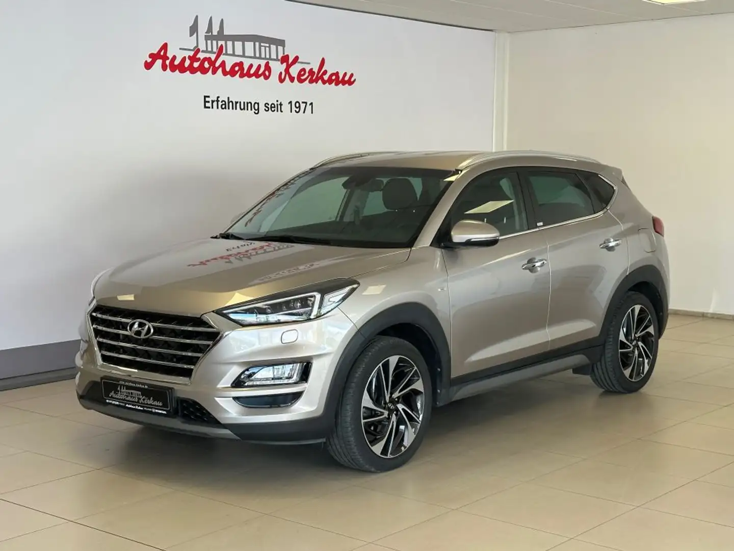 Hyundai TUCSON blue 2.0 CRDi 4WD Aut. Premium +LEDER+AHK+8Fach Gris - 1