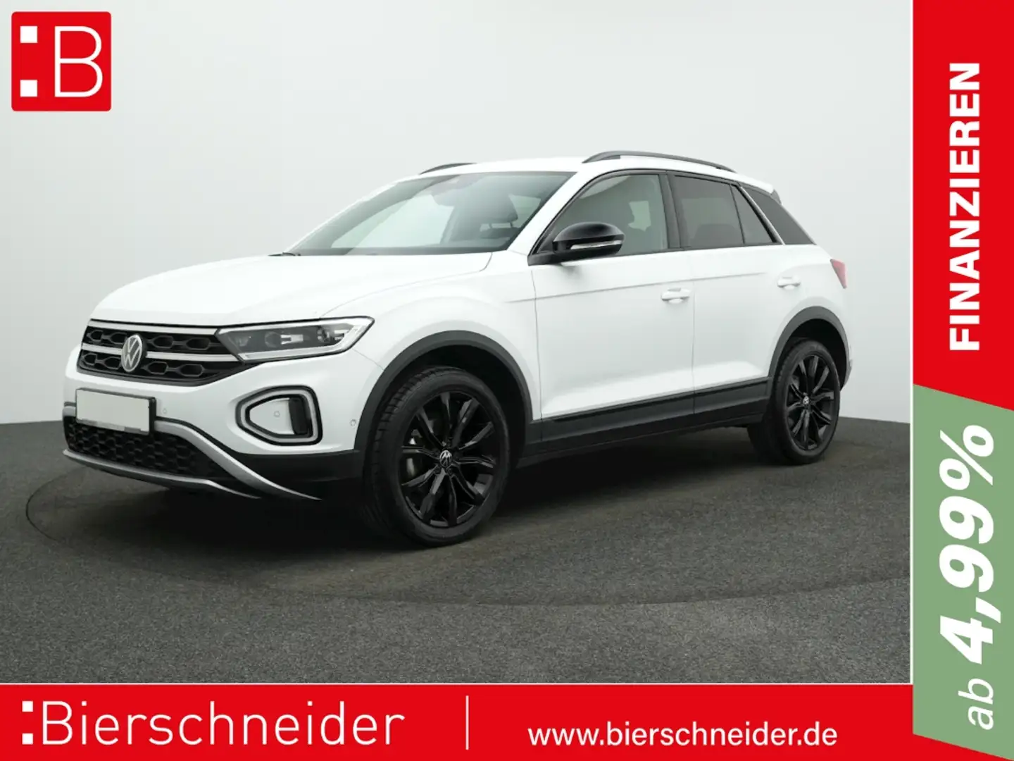 Volkswagen T-Roc 1.5 TSI DSG Black Style AHK NAVI KAMERA Weiß - 1