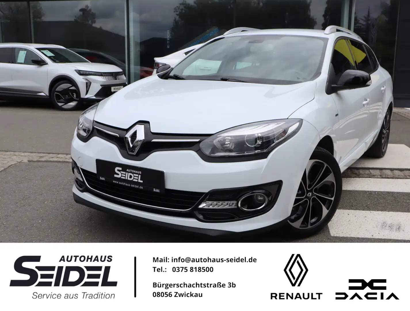 Renault Megane Grandtour Bose Edition TCe 130 EDC Aut. Weiß - 1