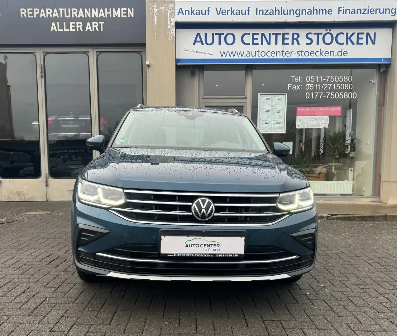 Volkswagen Tiguan Elegance4Motion2.0TdiNaviKameraGarantieFinanzierun Blauw - 2