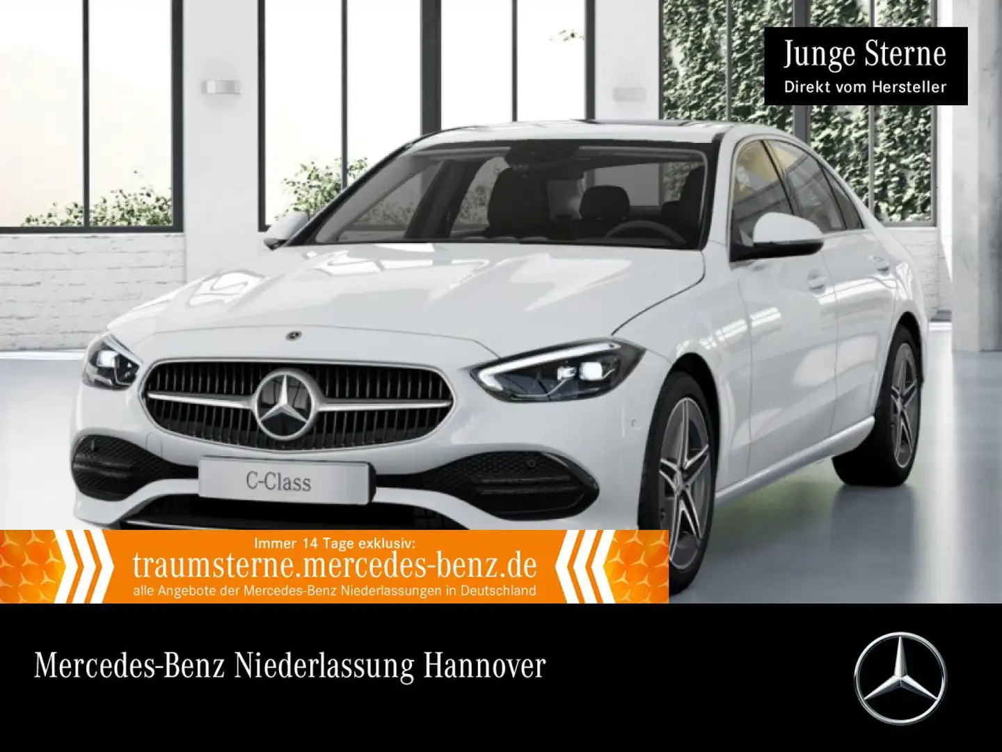 Mercedes-Benz C 220 d AVANTG+AHK+LED+BURMESTER+KAMERA+TOTW+9G Weiß - 1